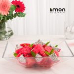 میوه خوری شیشه ای مربع