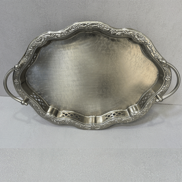 n6023/2 سینی بیضی طرح دار بزرگ